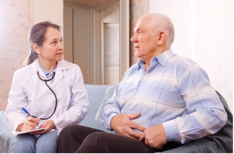 A senior male patiient asked his female doctor if lifelong constipation is associated with colorectal cancer?